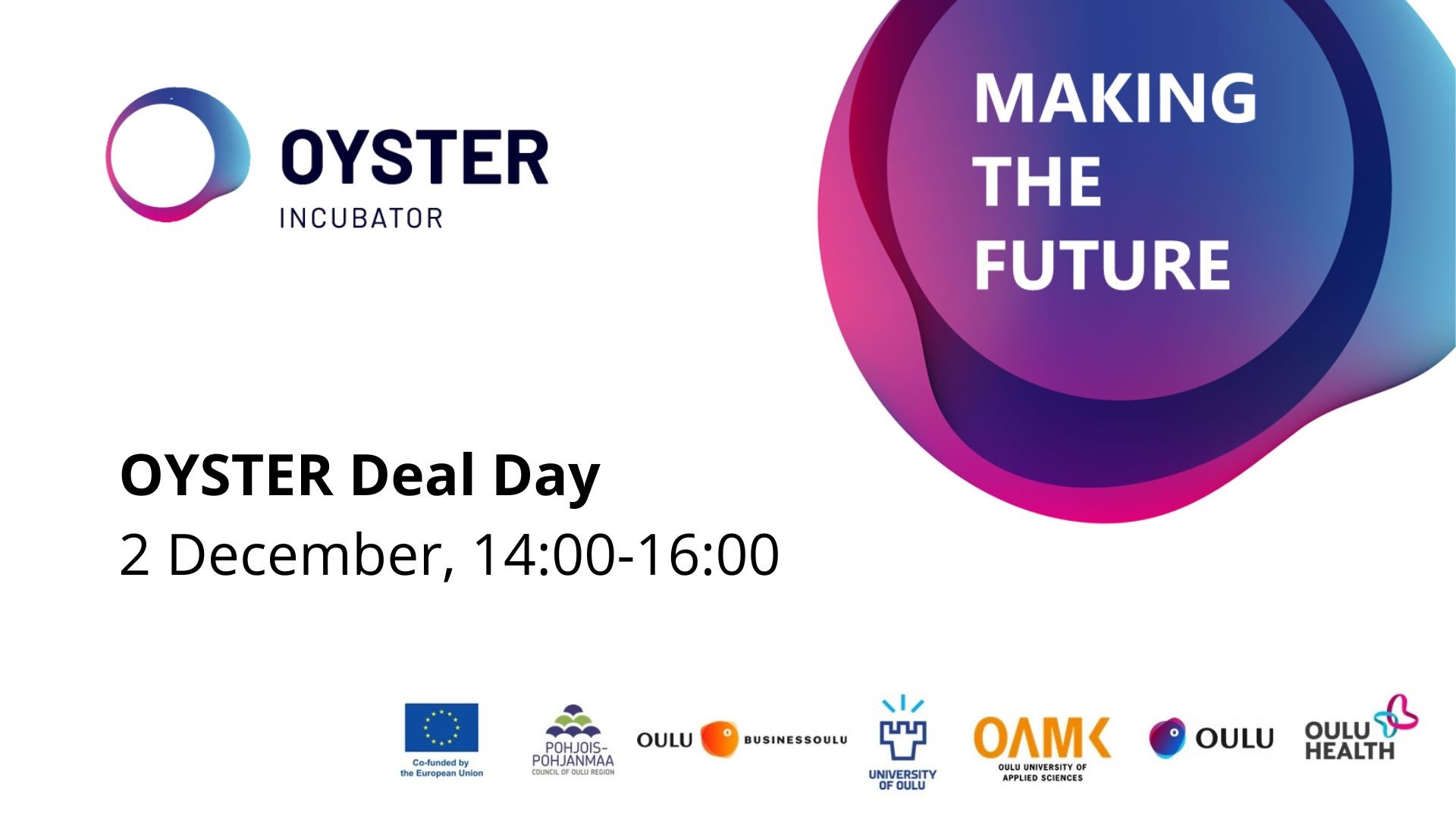 OYSTER Deal Day 2.12.